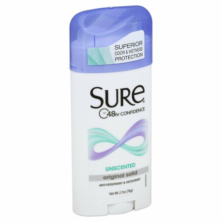 SHURE Sure Unscented Invisible Solid Anti-Perspirant Deodorant 724556